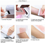 Double Depilatory Heater, Wax Warmer Machine, Portable Wax Warmer Machine for Leg Armpit with Heater Base