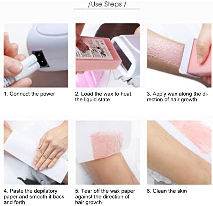 Double Depilatory Heater, Wax Warmer Machine, Portable Wax Warmer Machine for Leg Armpit with Heater Base