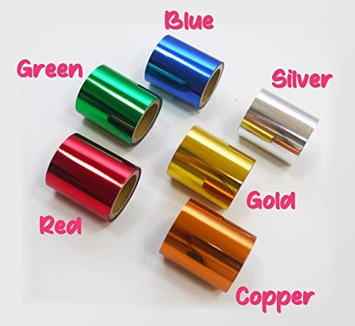 KINGTOOL Hot Foil Stamping Paper, Hot Foil Roll Used with Hot Foil Pen (1.57 inch x197 inch (4cm x 5Meter), Standard Color)