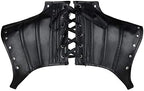 Charmian Women's Steampunk Gothic Leather Costume Shoulder Jacket Shrug Armor