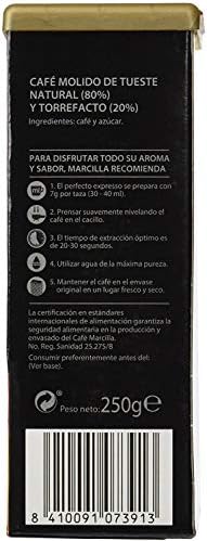 Marcilla Creme Express Mezcla (Mixed) Ground Coffee 250gr. Pack of 3 Units