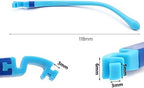 Eyeglass TemplesEyeglasses Replacement Temple,Arm Frame Repair Glasses Accessories,1 Pair Detachable Silicone Kids Eyeglass Temples Arms Universal Bayonet Type Screwless Glasses Replacement Temple,Gre