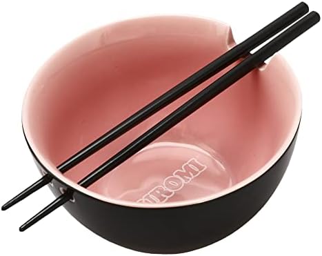 Bioworld Sanrio Kuromi 20 oz Ramen Bowl With Chopsticks