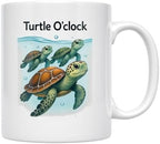 Mama and Baby Turtle - New Moms and Turtle Lovers - 11 oz White Ceramic Coffee Mug - Heartwarming Design