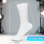 White Fake Mannequin Foot, Magnetic Sock Foot Mannequin Display Stand for Retail Socks Jewelry Display Stand Short Stocking Toe Ring Chain Ankle Shoes