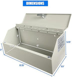 Lock Box for Safe Medication Storage, Lockable Medicine Cabinet with Child-Proof Organizer, Wall Mounted for Prescriptions, Personal Medicines, and Medical Supplies - Secure and Durable