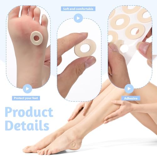 150 Pcs Corn Pads For Feet, Corn Cushions Self Adhesive Metatarsal Foot Pads, Soft Foot Care Cushions Bunion Pad Protectors Pressure And Friction From Shoes