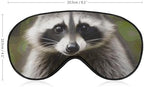 Sleep Mask for Men Women Cute Raccoon Eye Mask for Sleeping Comfortable Blindfold Eye Cover with Adjustable Strap for Travel Yoga Nap Shift Work
