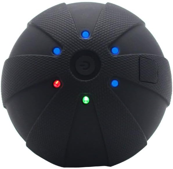 Vibrating Massage Ball for Muscle Recovery – Deep Tissue Trigger Point Massager, 9cm Portable Fitness & Physical Therapy Ball, USB-C Rechargeable for Back, Neck, Feet & Gym Use