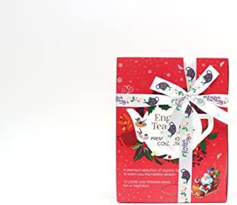 English Tea Shop Organic Holiday Red Prism - 12ct Soilon Pyramid Tea Bags