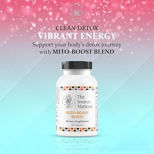 Mito-Boost Blend Dietary Supplement | Cellular Energy and Anti-Aging, Nutrient Daily Support with Antioxidants, Detox Pathway Management, Immune System Maintenance (60 Capsules)