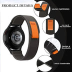 Nylon Band Compatible with Samsung Galaxy Watch 7/FE/6/5 Pro 4 3/Watch 4 6 Classic/Active/Gear S2 S3 Frontier Band, 20mm 22mm Sport Loop Strap for Galaxy Watch 47mm 43mm 45mm 40mm 44mm 42mm 46mm 41mm