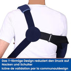 Arm Sling for Shoulder Injury with Waist Strap - Immobilizer Brace Support for Sleeping, Rotator Cuff Surgery(Comfort Version, Right, Medium, 28.5-41 inch)