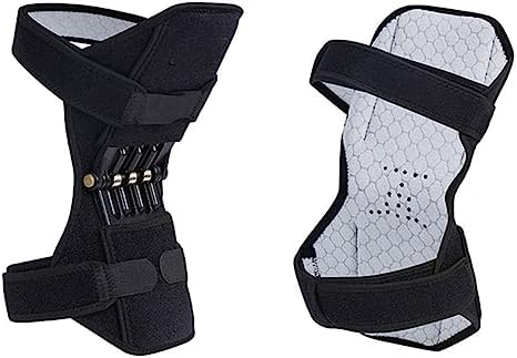 Brrnoo Knee Booster, Knee Brace, Joint Support Spring Stabilizer Pad Power Brace for Weak Legs Old Cold Leg Sports Training Squat Climbing And Climbing Stairs