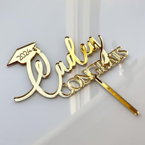 Personalized Craduation Cake Topper Class of 2026 | Graduation Cake Topper Class of 2026 | Congrats Class of 2026 | Congrats Graduation Hat Student Class of 2026 | Congrats Grad Cake Toppers w/Name