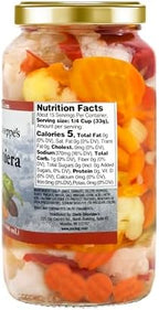 Uncle Giuseppe’s Giardiniera – 32 fl oz Jar – Italian-Style Pickled Vegetable Medley, Crisp & Zesty, All-Natural (Pack of 1)