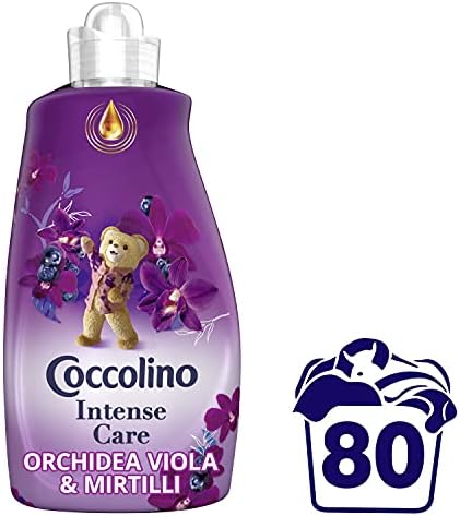Coccolino Ammorbidente Concentrato Orchidea Viola & Mirtilli 8 Litri 320 Lavaggi, 4x80 Lavaggi