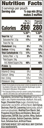 Betty Crocker Chocolate Chip Muffin Mix, 6.5 oz (Pack of 9)