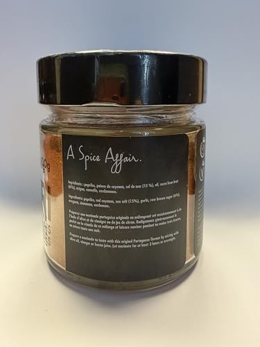 A Spice Affair’s Piri Piri Spices | Fiery, Zesty & Portuguese-Inspired Chili Blend | All-Natural, Non-GMO, Filler-Free | Perfect for Chicken, Shrimp, Potatoes, Veggies, Marinades, Grilling & Everyday Cooking | Signature Glass Jar | 100 g (3.5 oz)