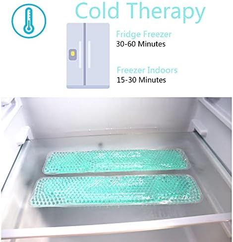 Perineal Cooling Pad for Postpartum Recovery, Extra Durable Gel Cold Packs for Hemorrhoids & C-Section Relief, 2 Reusable Ice Packs & 2 Washable Covers, New Mom Gift