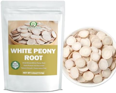Premium White Peony Root Slices (Bai Shao) | Paeonia Lactiflora Herbal Tea | Traditional Herb Tea | Caffeine-Free | Non-GMO (4.0oz/113.0g)