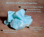 Amazonite Raw Crystals Natural Healing Stones for Soothing Energy, Chakra, Meditation, Reiki, Crystal Grid, Wire Wrapping, Tumbling & Calming Spiritual Home Decor