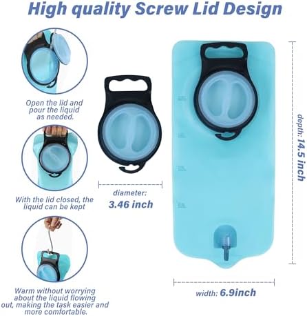 TopQuaFocus Douche Bag kit Home Coffee Enemas with 6.5FT Silicone Tube Portable Enema Bag for Men Women Colon Cleansing Flushing for Colonic Cleanse