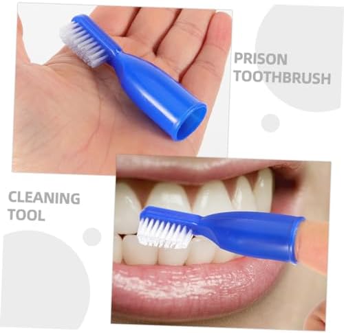 Healeved 20pcs Mini Toothbrush Soft Finger Toothbrush for Prison Use Gentle Tooth Cleaning Tool for Inmates for Psychiatric Wards and High-Security Facilities