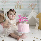 Kawaii Cute Cartoon Cat Happy Birthday Cake Topper Decoration, Adorable Cat Theme Birthday Cake Topper for Celebration, Party Cake Decoration for Dessert Table, Photo Display and Event Supplies