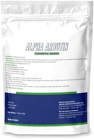 Alpha Arbutin Powder (30 g / 1.06 oz) - Cosmetic Grade for DIY Serums Creams and Skin Care Formulations