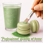 Bulk (20g) Luster Dust Edible Cake Decorations, Edible Luster Dust for Cakes Light Green Edible Luster Dust for Cupcake Decorations, Cake Drip, Edible Paint, Light Green Edible Shimmer Dust for Drinks