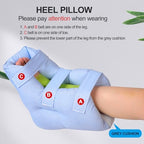 Adjustable Heel Protector Cushion - Pressure Relief & Bedsore Prevention Boot for Elderly Bedridden, Surgery Recovery Foot Support Pillow, Heel Pressure & Deep Tissue Injury Healing Therapy