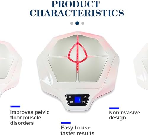 EMS Pelvic Floor Muscle Machine, Non-invasive Electric Pelvic Floor Muscle Trainer, Kegel Trainer, Pelvic Floor Muscle Training Chair, for Beauty Salons/Wellness Centers White