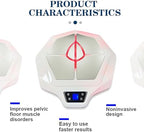 EMS Pelvic Floor Muscle Machine, Non-invasive Electric Pelvic Floor Muscle Trainer, Kegel Trainer, Pelvic Floor Muscle Training Chair, for Beauty Salons/Wellness Centers Pink