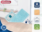Leifheit Clean Twist M Ergo Super Soft Floor Washing Cover – Microfibre Replacement Mop Cover for Parquet and Laminate Floors – Low Water Absorption, Easy Velcro Attachment, Machine Washable 33 cm