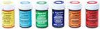 Sugarflair Rainbow Set of Food Coloring Concentrate Paste, 25 Grams Each of 6 Colors: Baby Blue, Christmas Red, Ghoulish Green, Melon, Orange & Violet (Total 150 Grams)