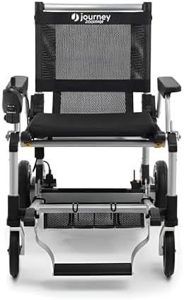 Journey Zoomer Electric Power Chair - Lightweight Foldable Battery Powered Wheelchair for Adults & Seniors - 300lb Weight Capacity & TSA-Compliant