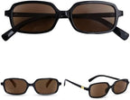 OPTOFENDY Reading Sunglasses for Women Retro Rectangle 90s Full Lens Sun Readers UV400 Outdoor Sunglasses
