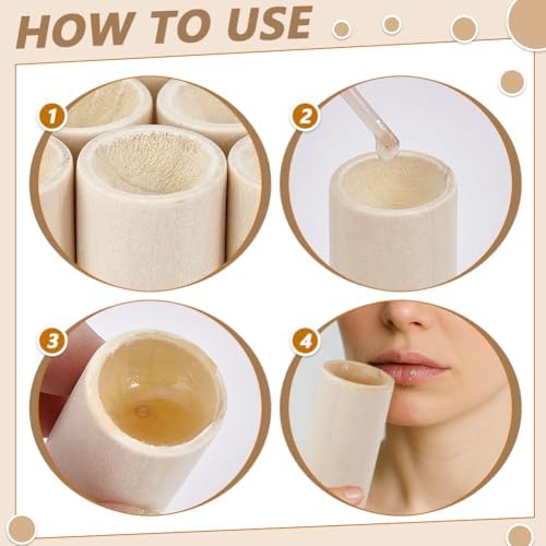 PH PandaHall 6pcs Wooden Essential Oil Diffuser Small Wood Fragrance DIffusers, Round Wooden Aromatherapy Diffuser for Home Bedroom Office Toilet Car Yoga Room Sauna Room, 1.7x0.9 inch