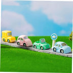 Zerodeko 6Pcs Car Decorations Miniature Car Models for Garden Decor Cake Toppers DIY Micro Landscapes and Desktop Ornaments for Gardens