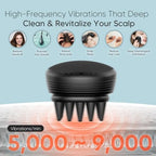 EKZ Sonic Vibrating Scalp Massager Shampoo Brush: Electric Silicone Hair Scrubber for Deep Scalp Clean, Dandruff Removal, Exfoliation, Stress Relief & Hair Growth –Suitable for Women, Men, Kids & Pets