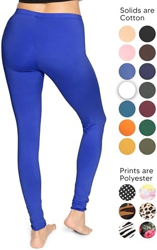 Women’s Capri Leggings Cotton Knee and Ankle Length Leggings for Women Plus Size Stretch Summer Lightweight Pants