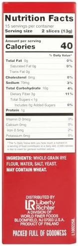 Thin Rye Crispbread, Original, 7 oz (Pack of 2)