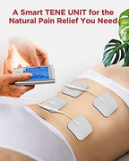 TENKER TENS Unit Muscle Stimulator, 24 Modes EMS Machine for Pain Relief Therapy/Pain Management, Rechargeable Electronic Pulse Massager with 2"x2" and 2"x4" Electrode Pads (Silver)