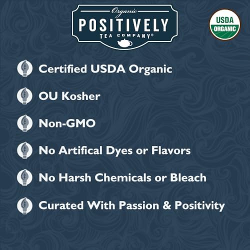 Organic Positively Tea Company, Earl Grey Crème Black Tea, Loose Leaf, 16 Ounce