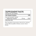 THORNE - Iron Bisglycinate - 25 mg Iron Supplement for Enhanced Absorption Without Gastrointestinal Side Effects* - NSF Certified for Sport - Gluten-Free - 60 Servings