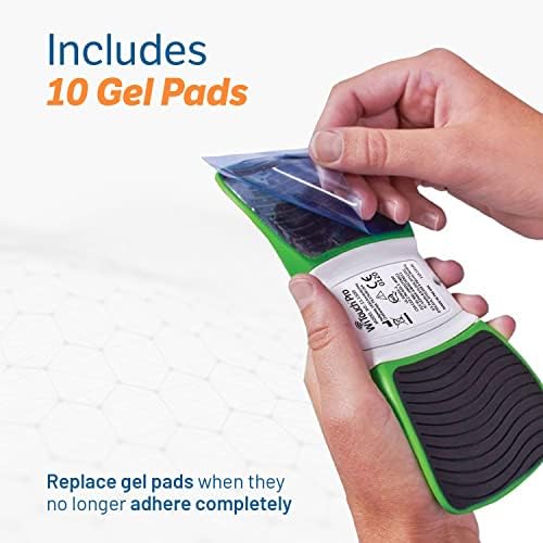 Hollywog TENS Unit Replacement Gel Pads, WiTouch Pro & Aleve Direct Therapy TENS Pads Replacement, Reusable Self-Adhesive Electrode Pads for TENS Units (10 Gel Pads)
