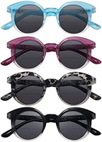 Eyekepper 4-pack Bifocal Reading Glasses for Women Small Round Bi-focal Readers