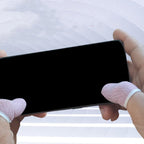 CHILDWEET Gaming Finger Sleeves Sweat-Resistant Thumb Protector Lightweight Fingertip Covers for Mobile Phone Game Control Anti-Slip Finger Sleeves