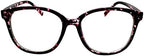 Oversize Computer Reading Glasses Womens Readers Purple Floral Frame Longsighted Eyewear